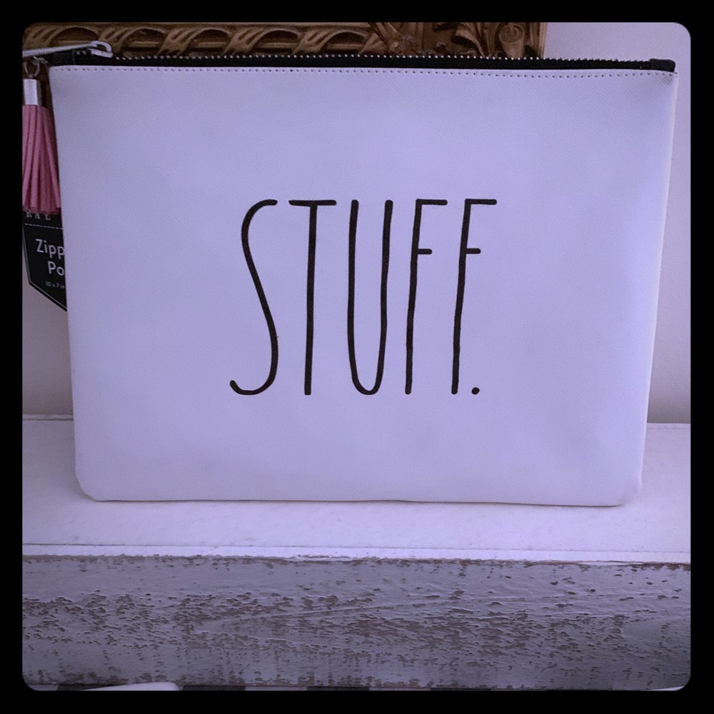RAE DUNN STUFF ZIPPER POUCH